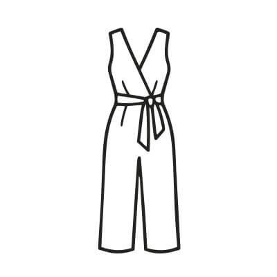 X-Mönster jumpsuit