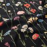 Dekorationstyg Gobeläng Vilda blommor – svart/rose,  thumbnail number 2