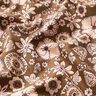 Bomullstyg Kretong Retroblommor – oliv/rose,  thumbnail number 2