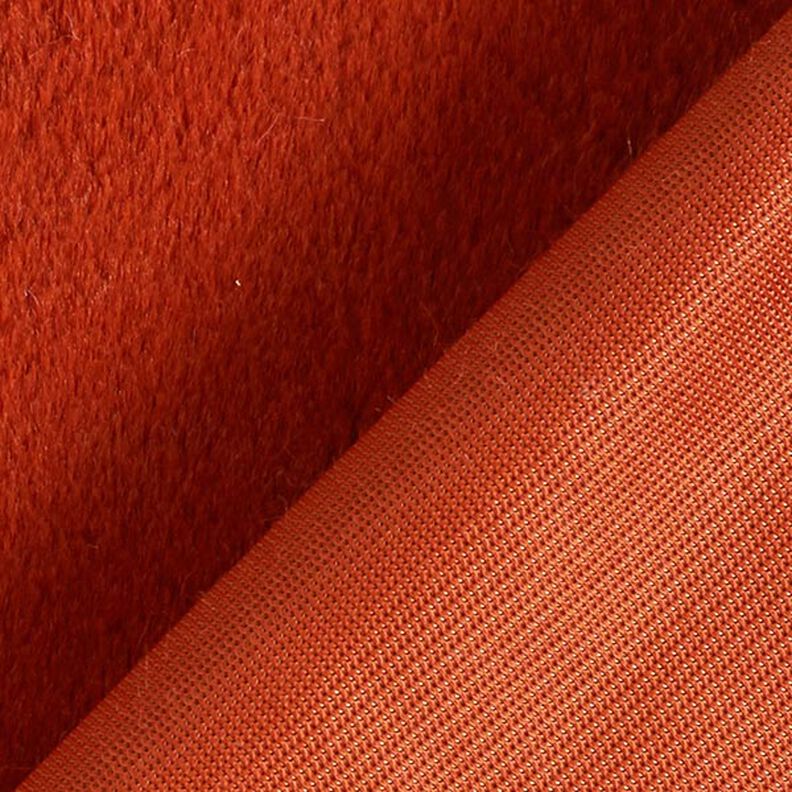 Stoppningstyg Fuskpäls – terracotta, image number 5