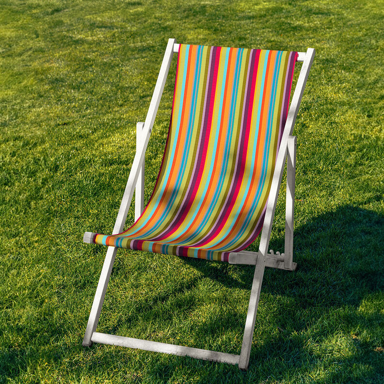 Outdoor Solstolstyg Vertikala ränder 44 cm – bär/brandgul,  image number 5