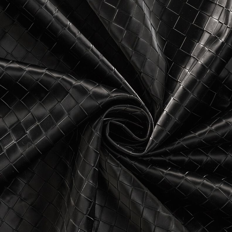 Konstläder Flätat | Katia Fabrics – svart,  image number 3