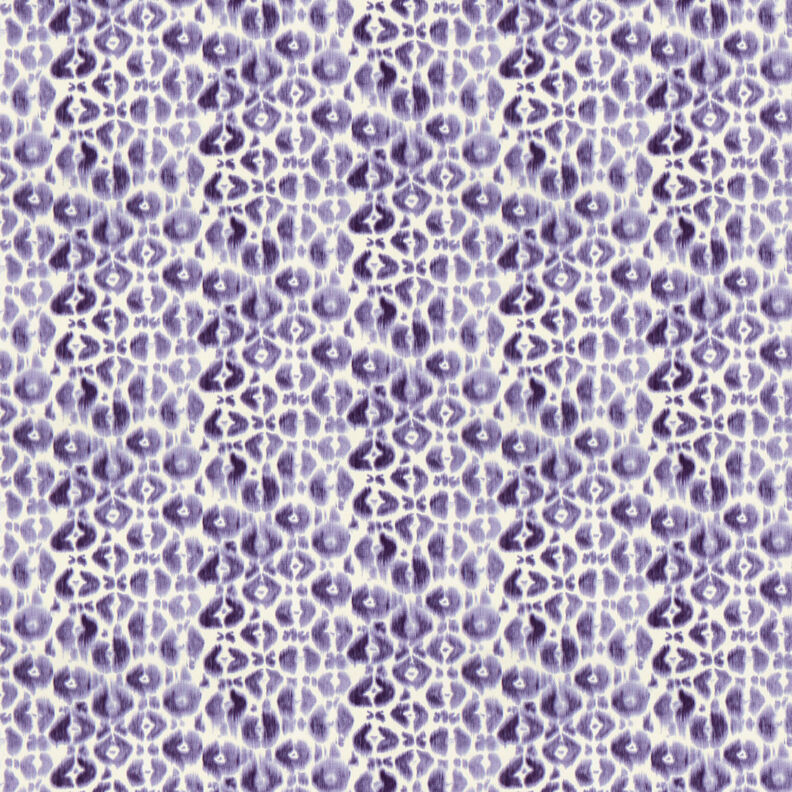 GOTS French Terry Leopardmönster i batik | TCC x LOOKS by Wolfgang Joop – lila/kräm,  image number 1