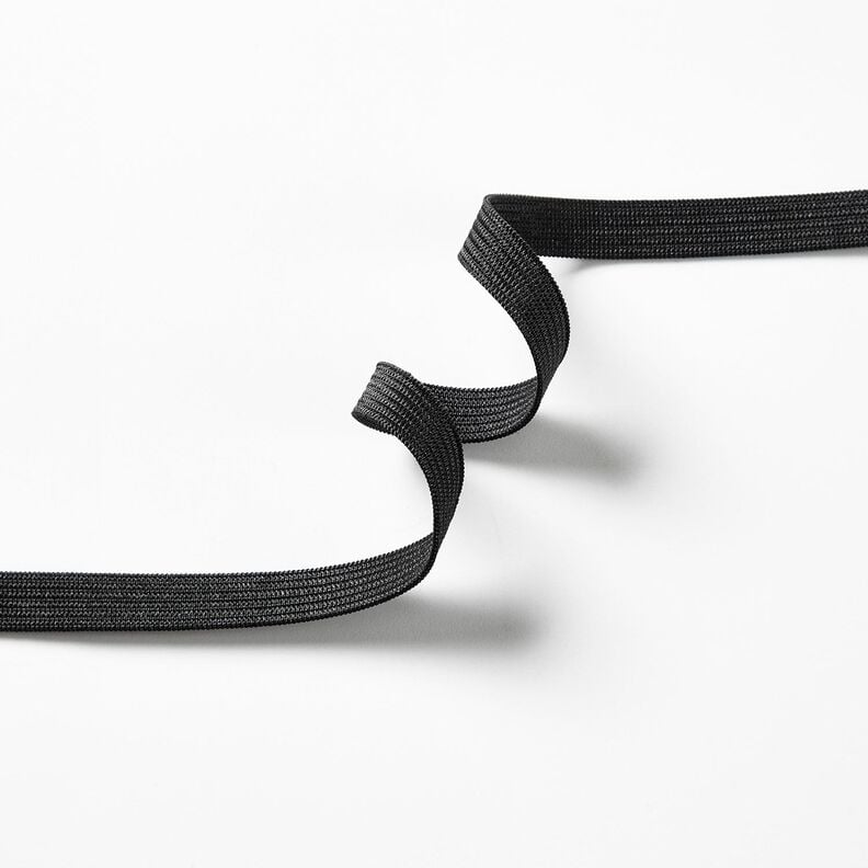 Mjukt gummiband [5 m | 10 mm] &ndash; svart,  image number 2