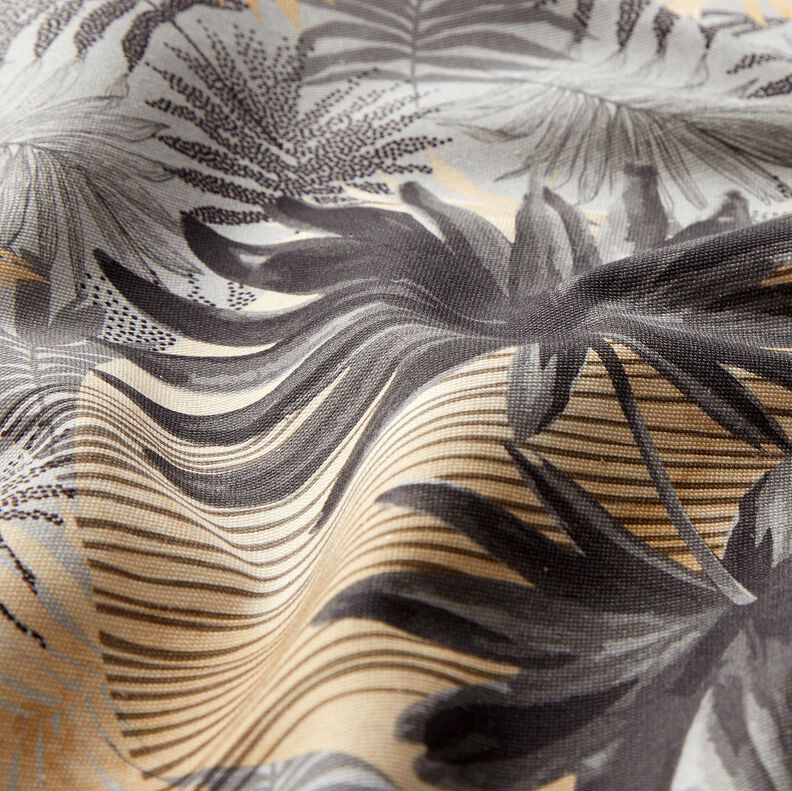 Väskor Panel Canvas palmblad och måne – ljusgrå,  image number 3