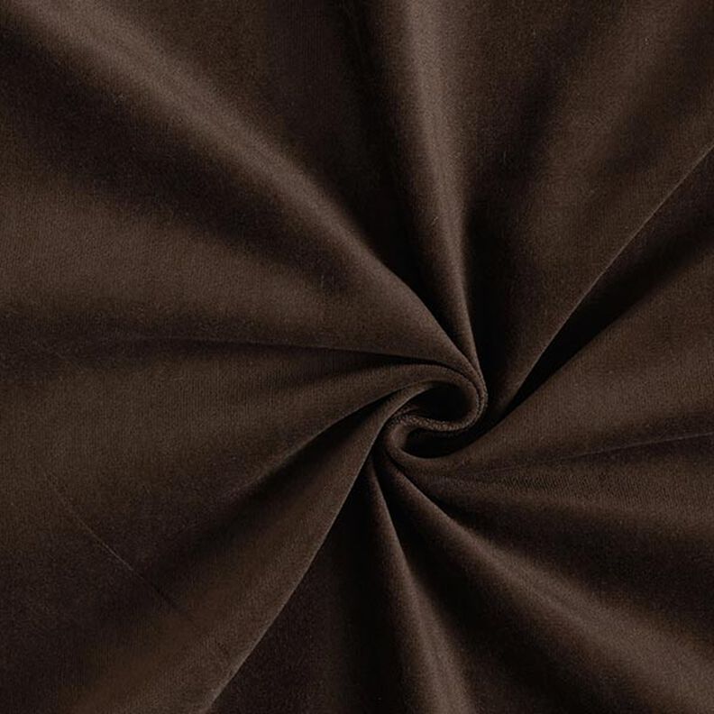 Stretchsammet Fin manchester enfärgad – svartbrunt,  image number 1
