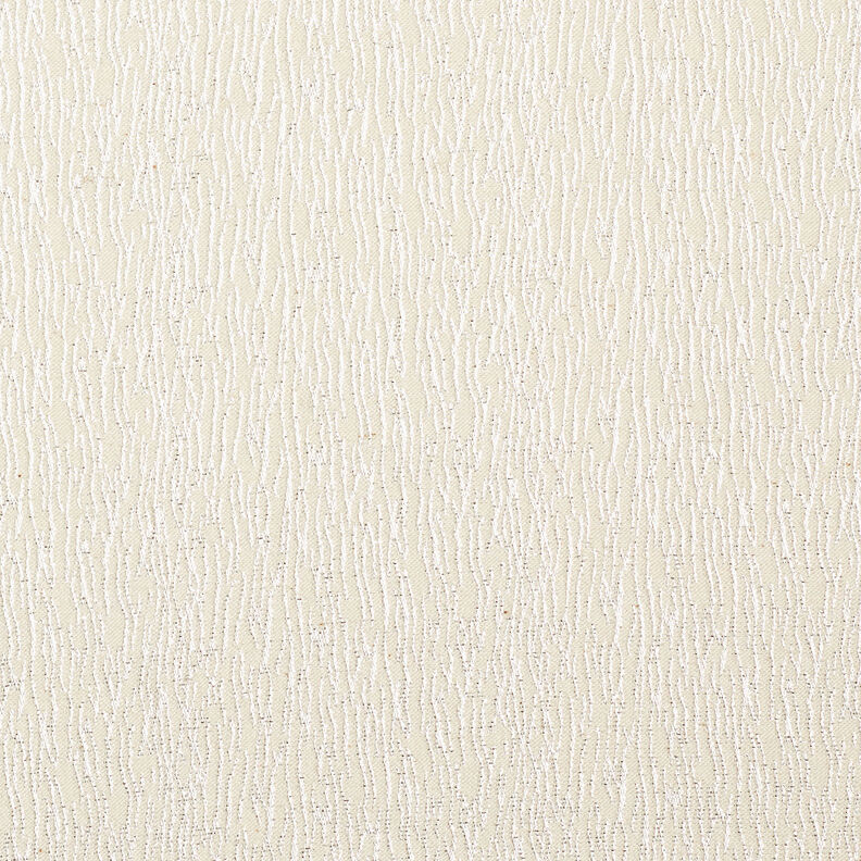 Klädtyg jacquard glittrande serpentinlinjer – vit/silver,  image number 1