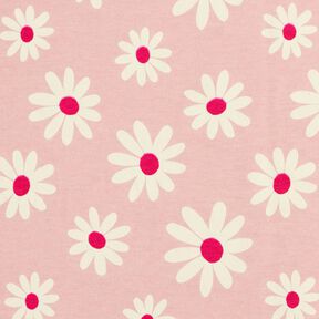 Bomullsblandning Jersey småblommor – rose, 