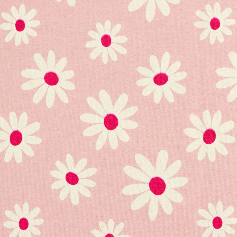 Bomullsblandning Jersey småblommor – rose, image number 1