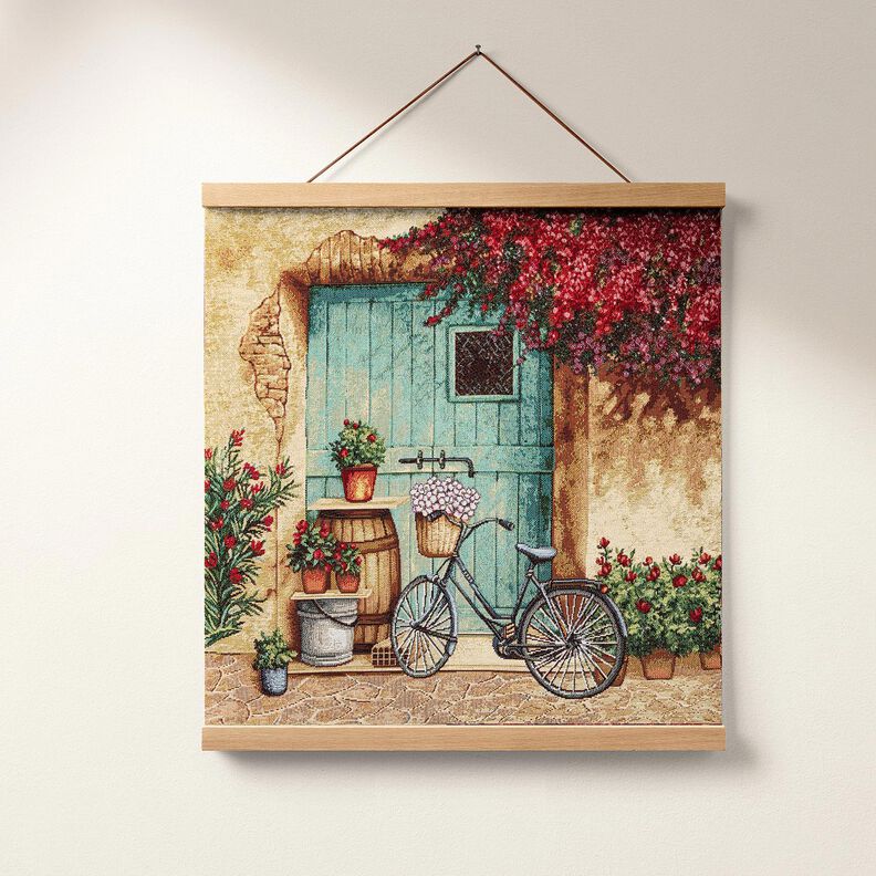 dekorationspanel Gobeläng cykel – ljusbeige/kaminrött, image number 5