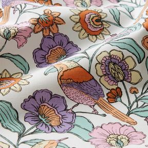 Behandlad bomull blomsterhav – vit, 