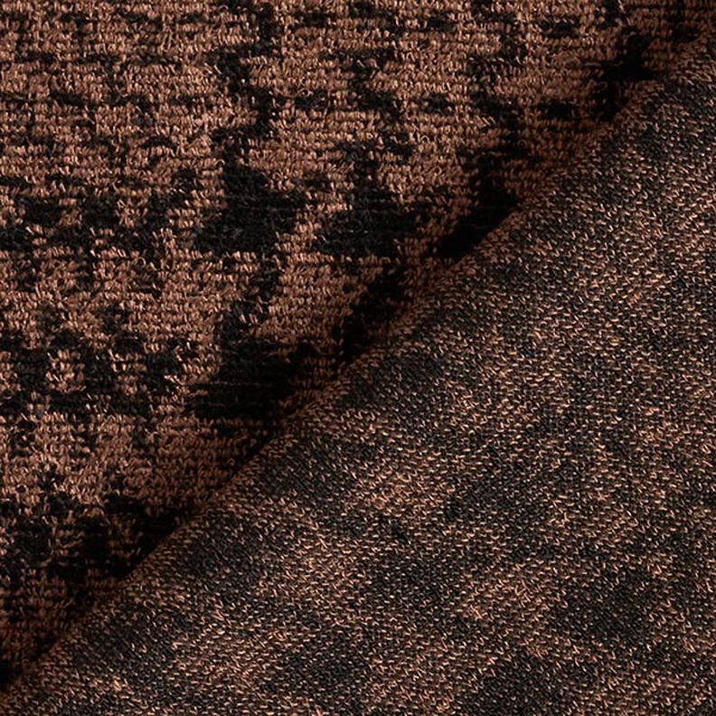 Sammetsjersey med Glencheck-rutor – brun/svart,  image number 4