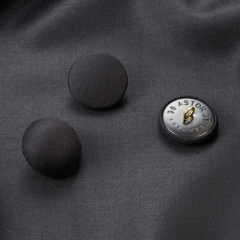 Klädd knapp Gloss – svart,  image number 4