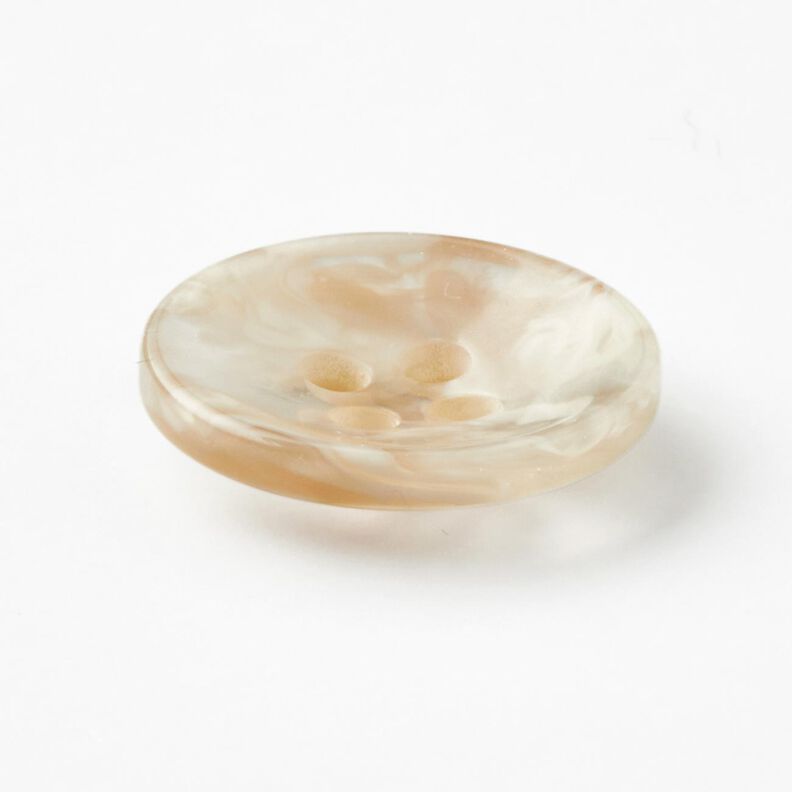 4-hålsknapp marmorerad [Ø 15 mm] – kräm/beige,  image number 2