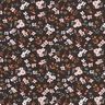 Bomullsjersey Millefleur – svartbrunt,  thumbnail number 1
