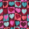 Bomullspoplin diamanthjärtan | Poppy Fabrics – burgunder,  thumbnail number 2