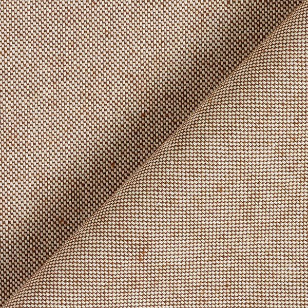 Dekorationstyg halvpanama chambray återvunnet – mellanbrunt,  image number 3
