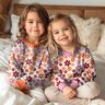 Mjuk sweat färgglada blommor | Poppy Fabrics – yllevit,  thumbnail number 5