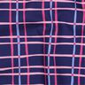 Bomullspoplin Vågiga rutor | Poppy Fabrics – indigo/rosa,  thumbnail number 2
