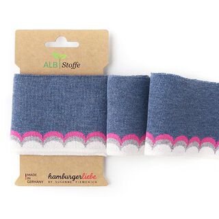 GOTS Ekologiska stickade muddar CUFF ME ICON [140 cm | 8 cm] | Albstoffe | Hamburger Liebe, 