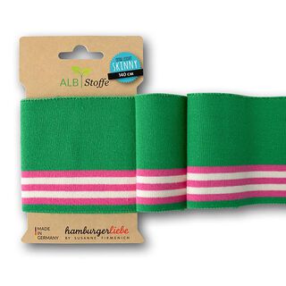 GOTS Ekologiska stickade muddar CUFF ME SKINNY [140 cm | 7,5 cm] | Albstoffe | Hamburger Liebe, 