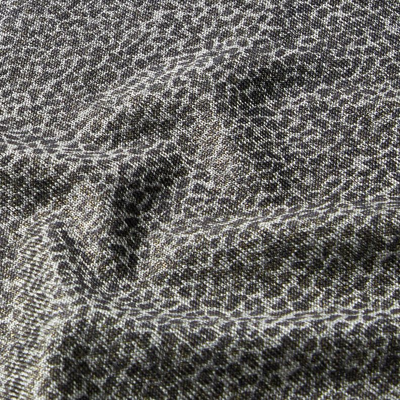 Jacquardjersey leopardmönster – guldmetallic/grått,  image number 2