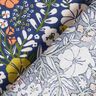 Bomullstyg Kretong små blommor – indigo,  thumbnail number 4