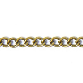 Länkkedja [3 mm] – gammalt guld metallisk, 