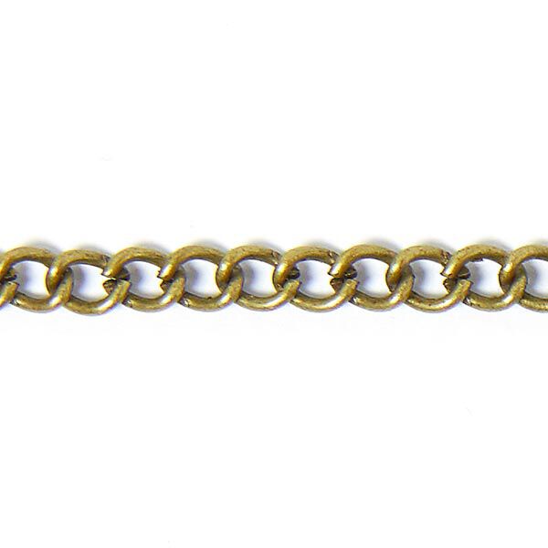 Länkkedja [3 mm] – gammalt guld metallisk,  image number 1