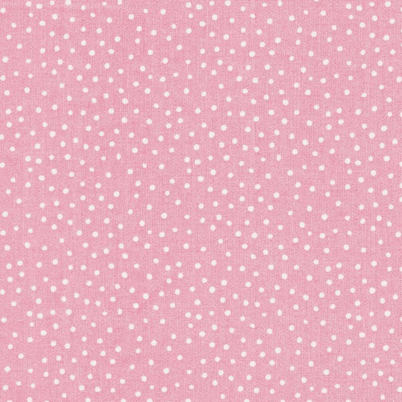 Bomullstyg Kretong Fina prickar – rosa,  image number 1