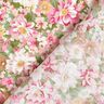 Bomullspoplin romantiska blommor – rosa/beige,  thumbnail number 4