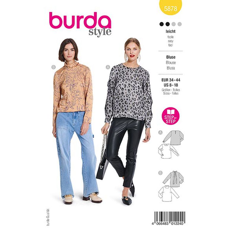 Blus | Burda 5878 | 34-44,  image number 1