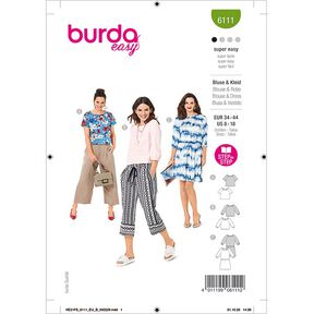 Blus | Burda 6111 | 34-44, 