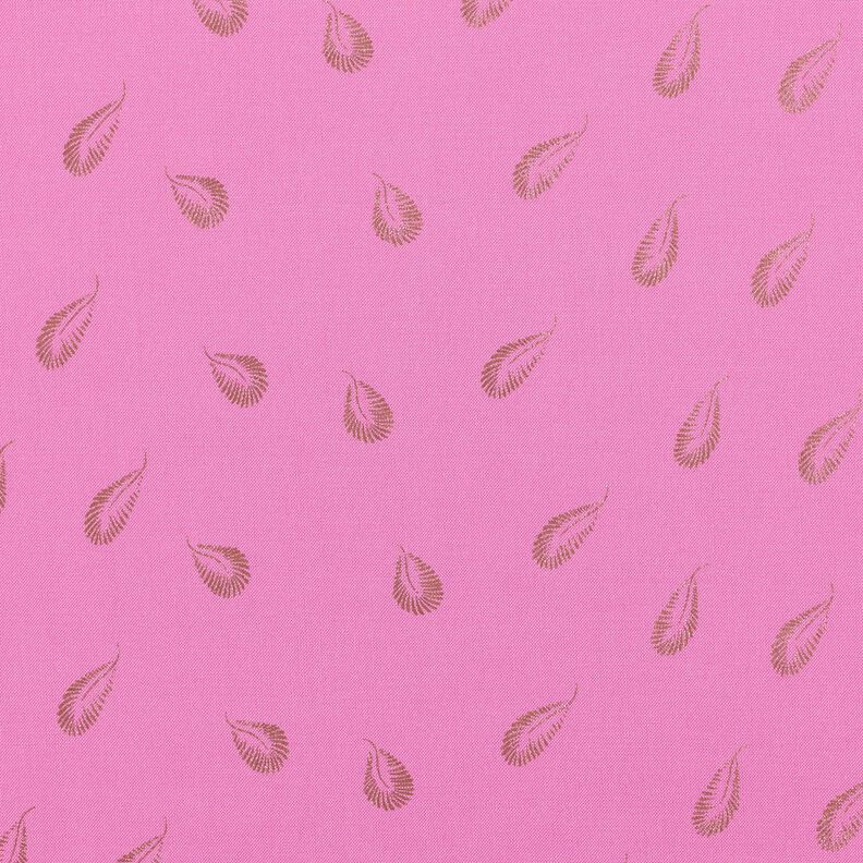 viskostyg folietryck fjädrar – pink,  image number 1