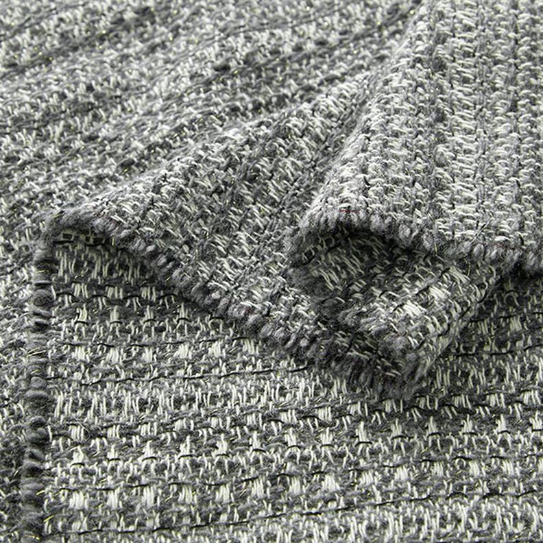 Ny ullmix Lurex melange – gammalt silver,  image number 3