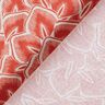 Bomullstyg Kretong Abstrakta blad – terracotta/elfenbensvit,  thumbnail number 4