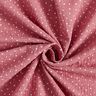 Muslin/Dubbel-krinkelväv prickar – gammalt rosa/vit,  thumbnail number 3