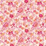 Quiltat tyg Muslin etno-blommor – yllevit/pink,  thumbnail number 4