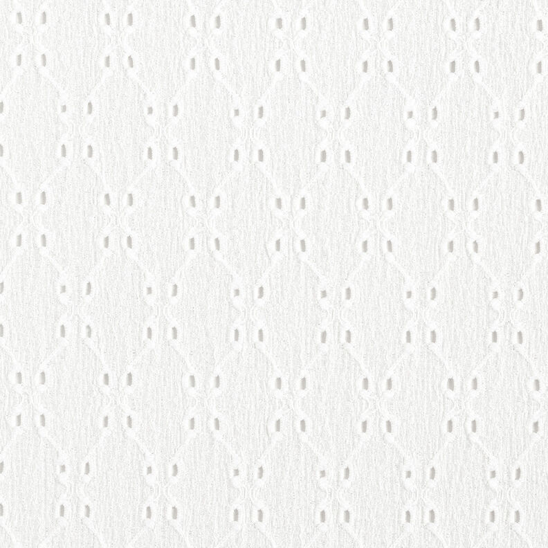 Krinkeljersey broderie anglaise – vit,  image number 1
