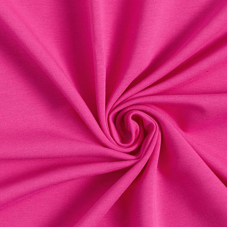 Lätt french terry enfärgad – intensiv rosa, image number 1