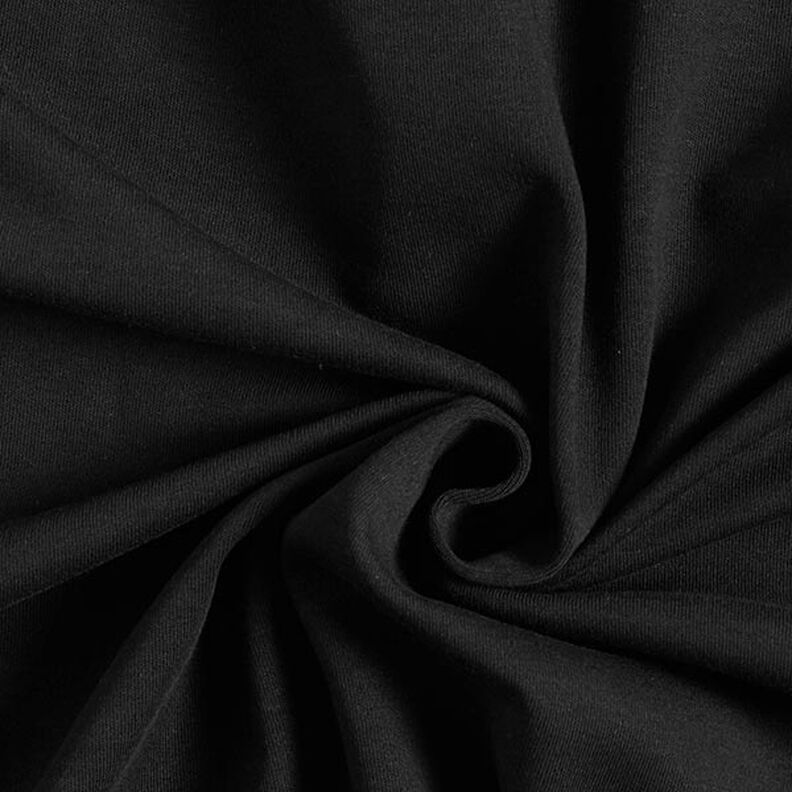 GOTS Interlock Jersey enfärgat – svart,  image number 1