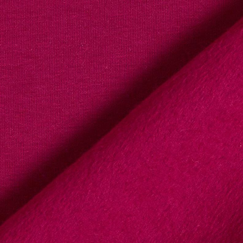 Lätt bomullssweat enfärgad – bordeauxröd,  image number 3