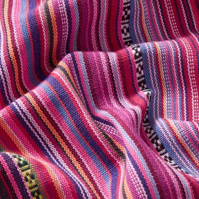 Dekorationstyg Jacquard smala ränder – purpur/bär, 