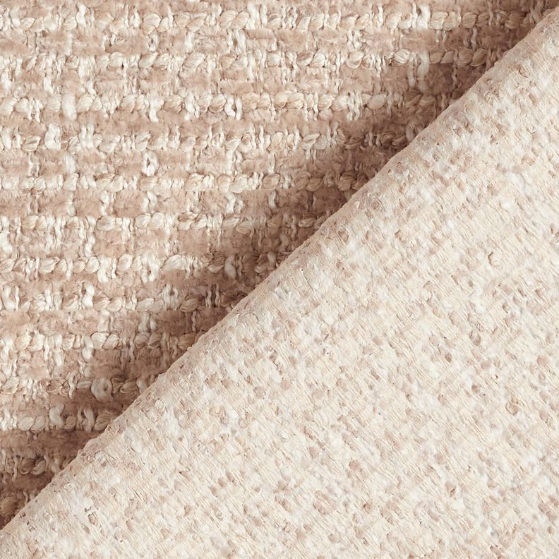 Stoppningstyg färgglad bouclé-look – anemon/ljusbeige, image number 3
