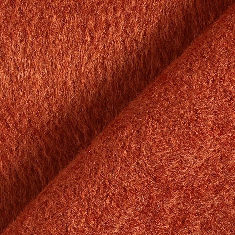 Fluffigt stickat kapptyg enfärgat – brons, image number 3