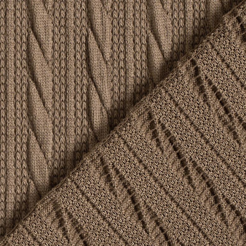 Stickat Cloqué flätmönster – dyn, image number 4