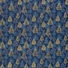 Bomullstyg Poplin Fina granar – nattblå/guld,  thumbnail number 6