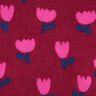 Teddyplysch tulpaner | Poppy Fabrics – karminröd,  thumbnail number 1