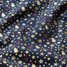 Bomullstyg Poplin hjärtan och stjärnor – nattblå/guld,  thumbnail number 2