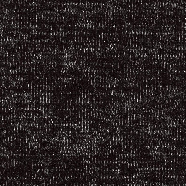 Stickad ullmix glitter-melange – svart/silvermetallic, image number 1